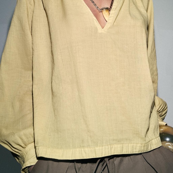 Ramie shirt ZW collection - Picture 7 of 9